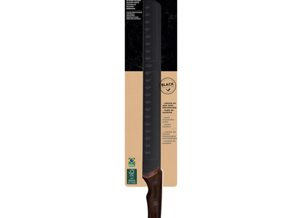 Cuchillo Slicer Tramontina Churrasco Black con Lámina de Acero Inoxidable Oscurecido y Mango de Madera 12"