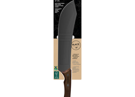 Cuchillo para Carne Tramontina Churrasco Black con Lámina de Acero Inoxidable Oscurecido y Mango de Madera 10"