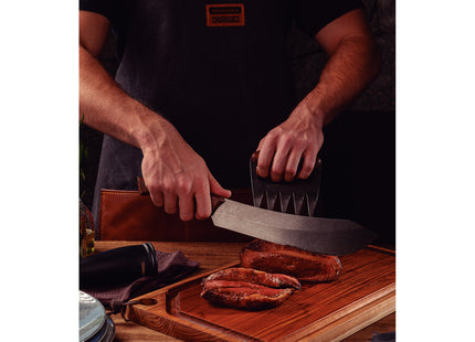 Cuchillo para Carne Tramontina Churrasco Black con Lámina de Acero Inoxidable Oscurecido y Mango de Madera 10"