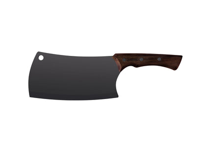Hachuela Tramontina Churrasco Black con Lámina de Acero Inoxidable Oscurecido y Mango de Madera 7"