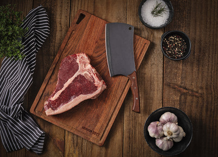 Hachuela Tramontina Churrasco Black con Lámina de Acero Inoxidable Oscurecido y Mango de Madera 7"