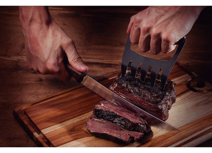 Garra Multiuso Tramontina Churrasco Black con Lámina de Acero Inoxidable Oscurecido y Mango de Madera