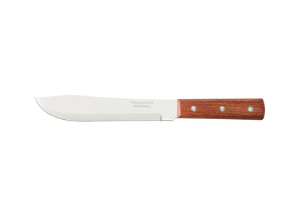 Cuchillo para Cocina Tramontina Dynamic con Lámina de Acero Inoxidable y Mango de Madera Natural 7"