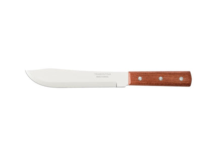 Cuchillo para Cocina Tramontina Dynamic con Lámina de Acero Inoxidable y Mango de Madera Natural 7"