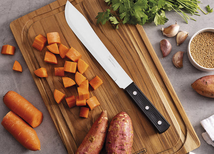 Cuchillo para Cocina Tramontina Plenus con Lámina en Acero Inoxidable y Mango de Polipropileno Negro 8"