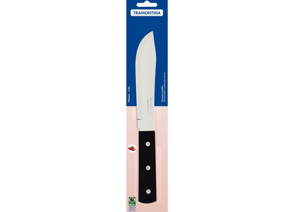 Cuchillo para Cocina Tramontina Plenus con Lámina en Acero Inoxidable y Mango de Polipropileno Negro 6"
