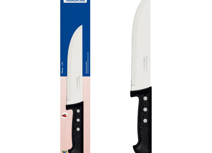 Cuchillo para Cocina Tramontina Plenus con Lámina en Acero Inoxidable y Mango de Polipropileno Negro 7"