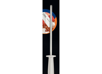 Chaira Tramontina Premium con Alma de Acero al Carbono Revestida de Cromo Duro y Mango de Polipropileno Blanco 8"