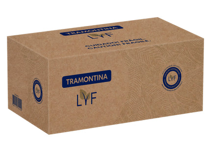 Cuchillo de Mesa Tramontina LYF con Lámina de Acero Inoxidable y Mango de Polipropileno PCR Verde Naturaleza 4"