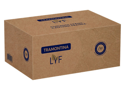 Tenedor de Mesa Tramontina LYF con Lámina de Acero Inoxidable y Mango de Polipropileno PCR Verde Naturaleza