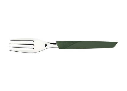 Tenedor de Mesa Tramontina LYF con Lámina de Acero Inoxidable y Mango de Polipropileno PCR Verde Naturaleza