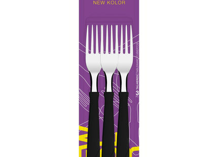Juego de Cuchillos para Asado Tramontina New Kolor con Láminas de Acero Inoxidable y Mangos de Polipropileno Negro 3 Piezas