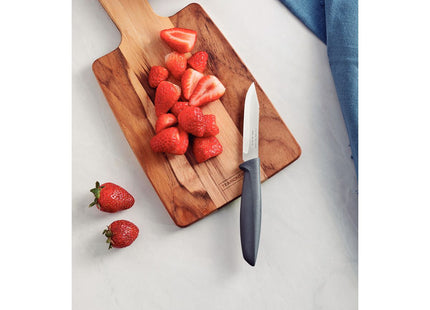 Cuchillo para Legumbres y Frutas Tramontina Plenus con Lámina en Acero Inoxidable y Mango de Polipropileno Gris 3"