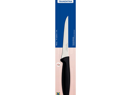 Cuchillo para Deshuesar Tramontina Plenus con Lámina en Acero Inoxidable y Mango de Polipropileno Negro 5"