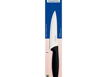 Cuchillo Chef Tramontina Plenus con Lámina en Acero Inoxidable y Mango de Polipropileno Negro 6"