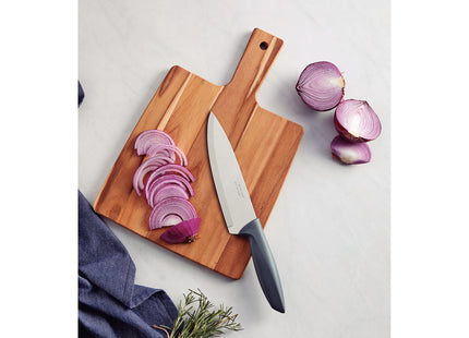 Cuchillo Chef Tramontina Plenus con Lámina en Acero Inoxidable y Mango de Polipropileno Gris 7"