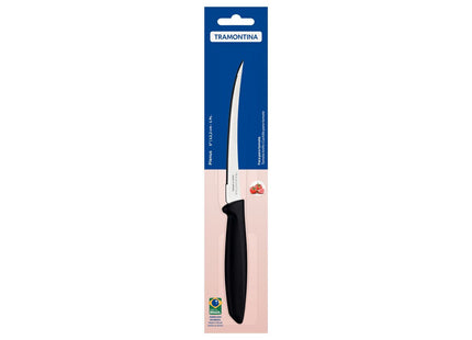 Cuchillo para Tomate Tramontina Plenus con Lámina en Acero Inoxidable y Mango de Polipropileno Negro 5"