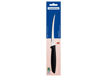 Cuchillo para Tomate Tramontina Plenus con Lámina en Acero Inoxidable y Mango de Polipropileno Negro 5"