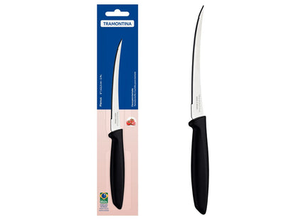 Cuchillo para Tomate Tramontina Plenus con Lámina en Acero Inoxidable y Mango de Polipropileno Negro 5"