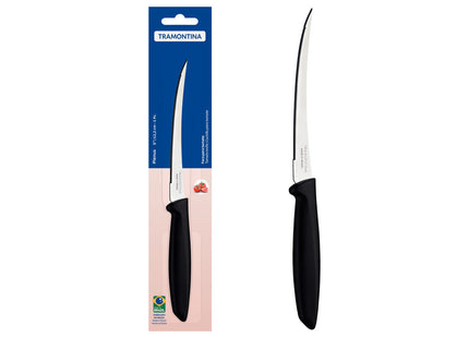 Cuchillo para Tomate Tramontina Plenus con Lámina en Acero Inoxidable y Mango de Polipropileno Negro 5"