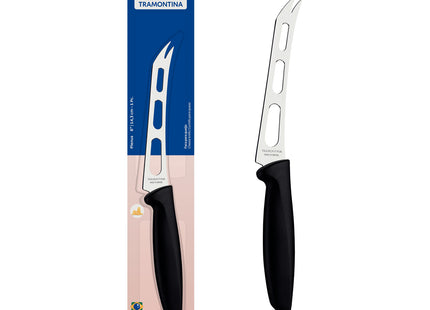 Cuchillo para Queso Tramontina Plenus con Lámina en Acero Inoxidable y Mango de Polipropileno Negro 6"