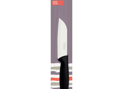 Cuchillo Santoku Tramontina Plenus con Lámina en Acero Inoxidable y Mango de Polipropileno Negro 5"