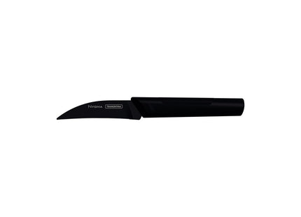 Cuchillo para Tornear Tramontina Nygma con Lámina de Acero Inoxidable y Mango de Polipropileno Texturizado Negro 3"