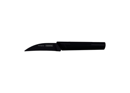 Cuchillo para Tornear Tramontina Nygma con Lámina de Acero Inoxidable y Mango de Polipropileno Texturizado Negro 3"
