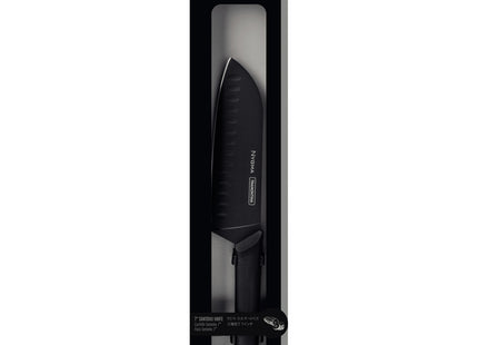 Cuchillo Santoku Tramontina Nygma con Lámina de Acero Inoxidable y Mango de Polipropileno Texturizado Negro 7"