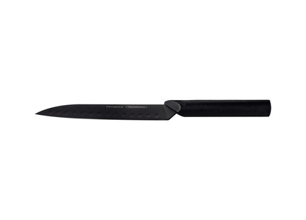 Cuchillo Santoku Tramontina Nygma con Lámina de Acero Inoxidable y Mango de Polipropileno Texturizado Negro 7"