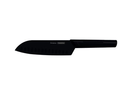 Cuchillo Santoku Tramontina Nygma con Lámina de Acero Inoxidable y Mango de Polipropileno Texturizado Negro 7"