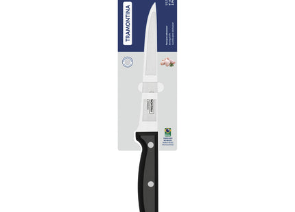 Cuchillo para Deshuesar Tramontina Ultracorte con Lámina de Acero Inoxidable y Mango de Polipropileno Negro 6"