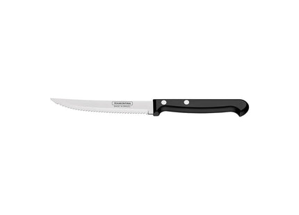 Cuchillo para Asado y Frutas Tramontina Ultracorte con Lámina de Acero Inoxidable y Mango de Polipropileno Negro 5"