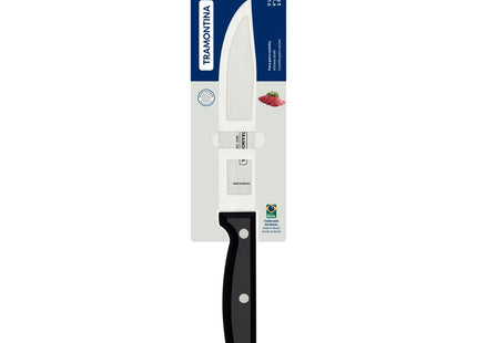 Cuchillo de Cocina Tramontina Ultracorte con Lámina de Acero Inoxidable y Mango de Polipropileno Negro 6"