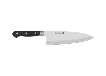 Cuchillo Deba Tramontina Sushi Gold con Lámina de Acero Inoxidable y Mango de Policarbonato con Fibra de Vidrio 8"
