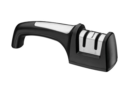 Afilador de Cuchillos Tramontina Profio Doble Faz Diamantado con Soporte en ABS y Acero Inoxidable