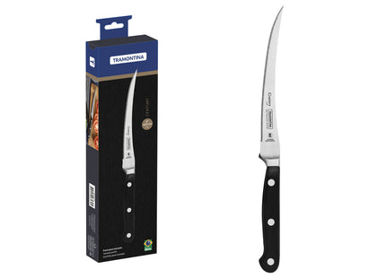 Cuchillo para Tomates Tramontina Century con Lámina en Acero Inoxidable y Mango en Policarbonato y Fibra de Vidrio Negro 5"