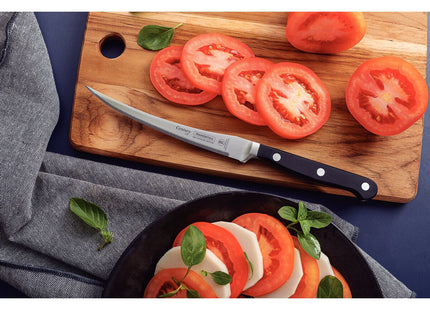 Cuchillo para Tomates Tramontina Century con Lámina en Acero Inoxidable y Mango en Policarbonato y Fibra de Vidrio Negro 5"