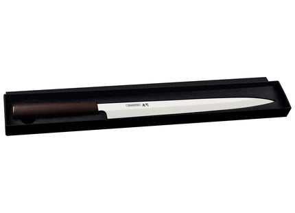 Cuchillo Yanagiba Tramontina Sushi con Lámina de Acero Inoxidable y Mango de Nylon 13"