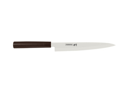 Cuchillo Yanagiba Tramontina Sushi Silver con Lámina de Acero Inoxidable y Mango de Nylon 9"
