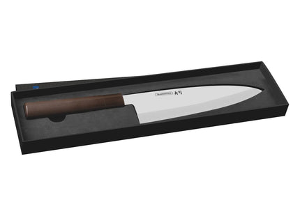 Cuchillo Deba Tramontina Sushi Silver con Lámina de Acero Inoxidable y Mango de Nylon 8"