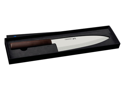 Cuchillo Deba Tramontina Sushi Silver con Lámina de Acero Inoxidable y Mango de Nylon 8"