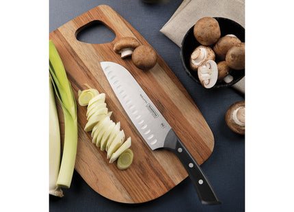 Cuchillo Santoku Tramontina Solutta con Lámina en Acero Inoxidable y Mango en Policarbonato y Fibra de Vidrio 7"
