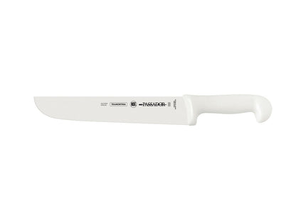 Cuchillo Asador Tramontina Profissional Master con Lámina en Acero Inoxidable y Mango de Polipropileno Blanco 10"