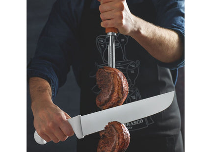 Cuchillo Asador Tramontina Profissional Master con Lámina en Acero Inoxidable y Mango de Polipropileno Blanco 10"