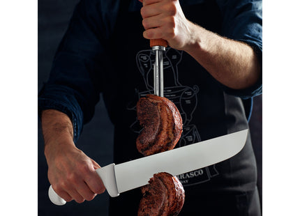 Cuchillo Asador Tramontina Profissional Master con Lámina en Acero Inoxidable y Mango de Polipropileno Blanco 12"