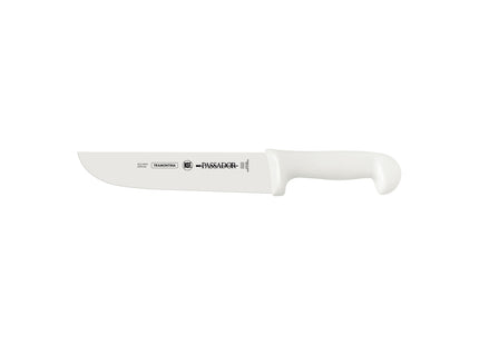 Cuchillo Asador Tramontina Profissional Master con Lámina en Acero Inoxidable y Mango de Polipropileno Blanco 8"