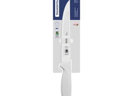 Cuchillo para Deshuesar Tramontina Premium con Lámina de Acero Inoxidable y Mango de Polipropileno Blanco 6"