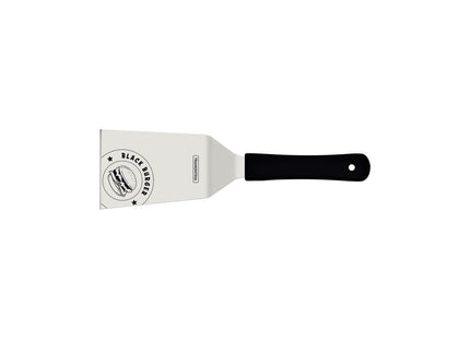 Espátula Tramontina Black Burger con Lámina de Acero Inoxidable y Mango de Polipropileno Negro de 6"