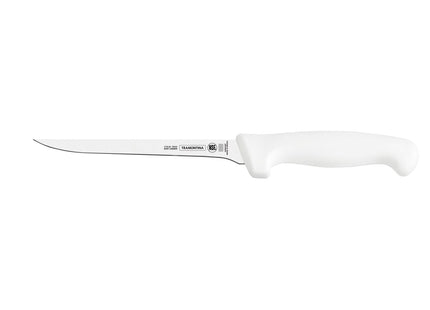 Cuchillo para Deshuesar 7" Tramontina Profissional Master con Lámina en Acero Inoxidable y Mango de Polipropileno Blanco
